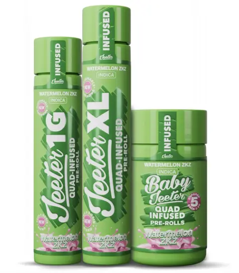 Jeeter - Watermelon Zkz (I) Quad-Infused Joint - 1G infused pre-roll