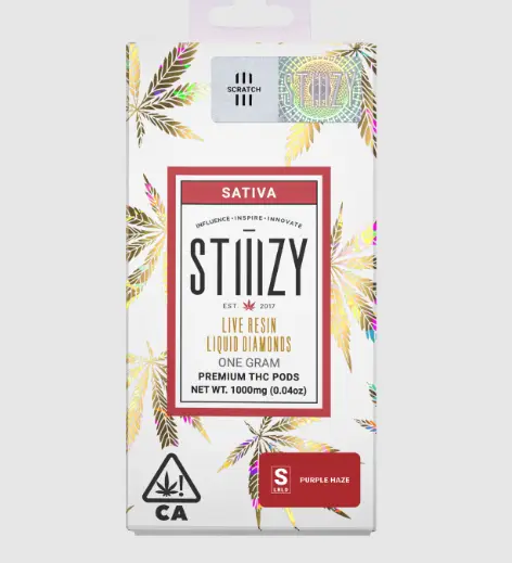 Vape Cartridge - Purple Haze (S) 1G Live Resin Liquid Diamonds Pod - Stiiizy